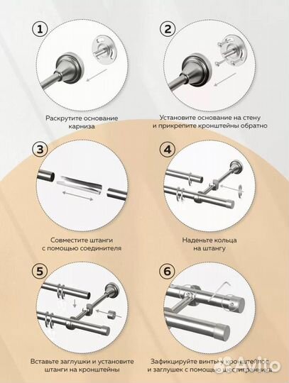 Карнизы для штор 3 метра бу