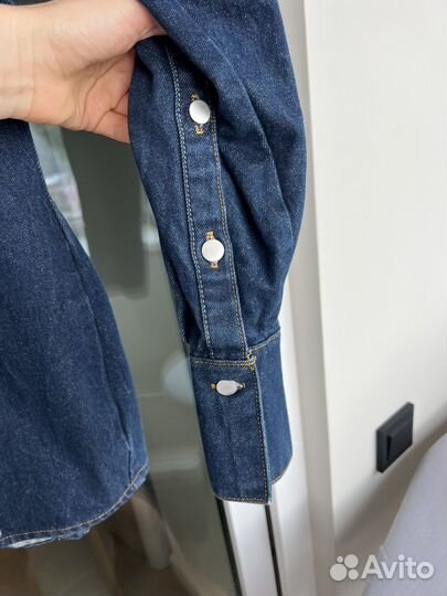 Платье рубашка джинсовая Zara