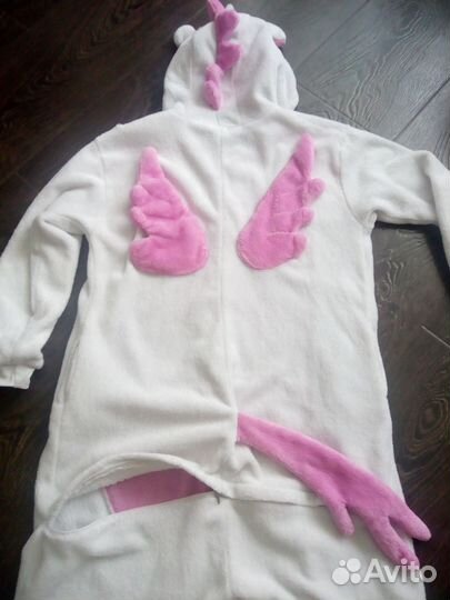 Пижама Кигуруми белый Единорог