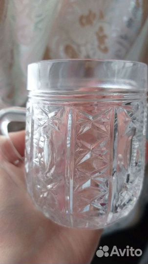 Бокал с ручкой кружка СССР хрусталь