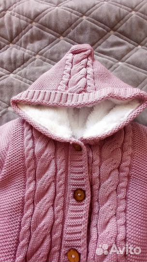 Комплект на выписку осень-зима вязаный шерсть