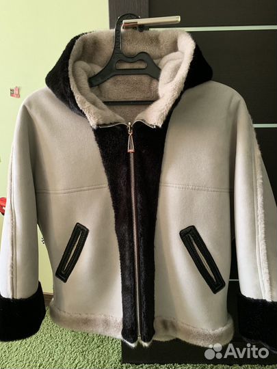 Шуба женская альпака, двухсторонняя