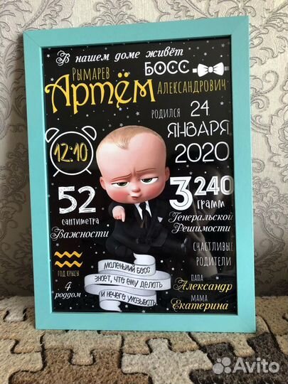 Метрика постер