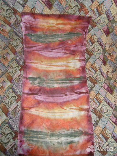 Шарфы натуральный и искусственный шелк