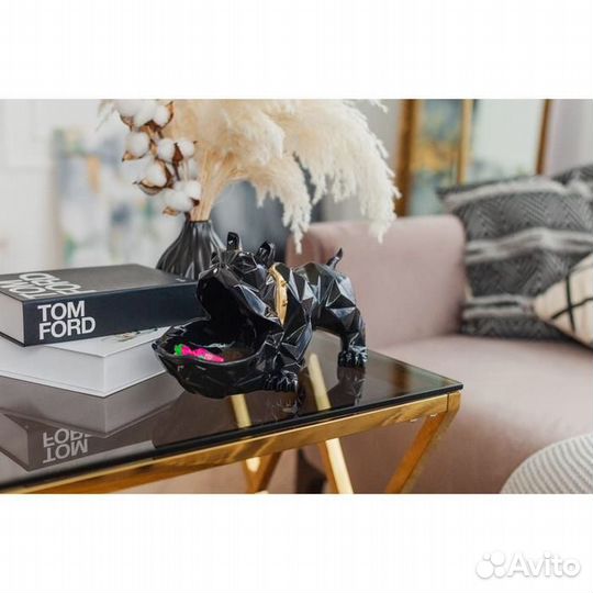 Ключница конфетница бульдог для мелочи