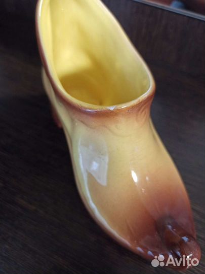 Сапожок Башмачок Обливная керамика СССР