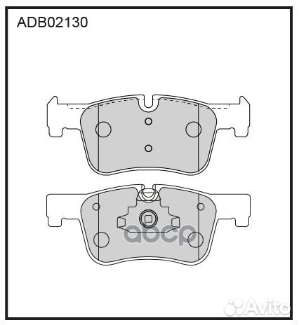 Колодки ADB02130 ADB02130 allied nippon