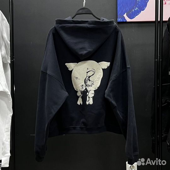 Толстовка зип худи erd оверсайз кроп топ