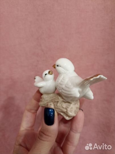 Голубки сувенир фигурка сувенирная керамическая