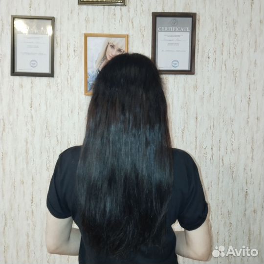 Наращивание волос на дому