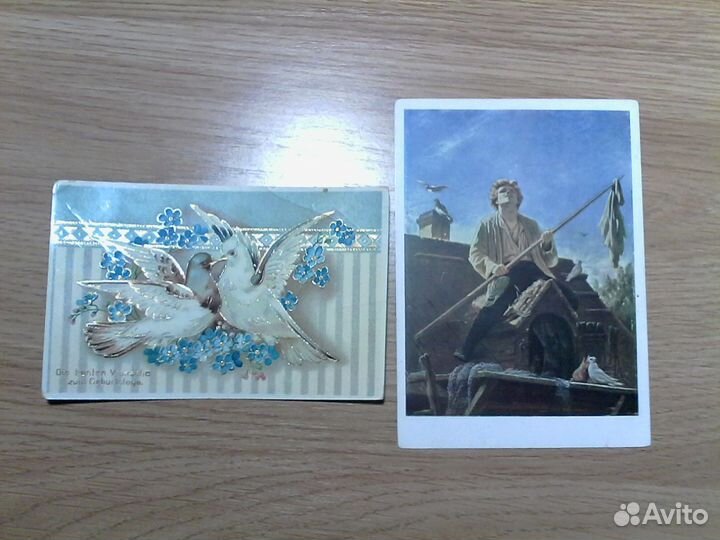 Открытки с изображением голубей