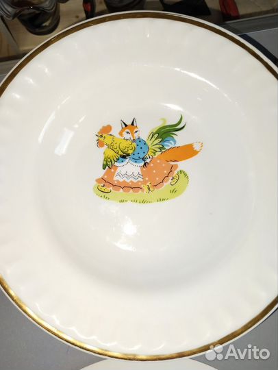 Детская фарфоровая посуда СССР