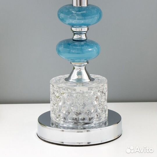 Лампа настольная с подсветкой 'Топаз' 1x60Вт E27 с