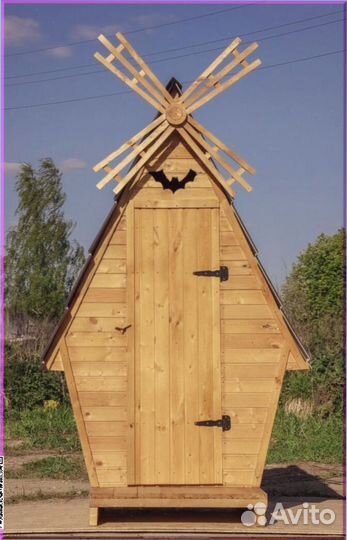 Дачный туалет с кошкой щуа 473