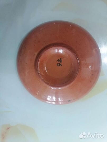 Декоративное блюдо из глины (ссср)