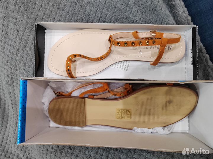Сандали женские кожаные