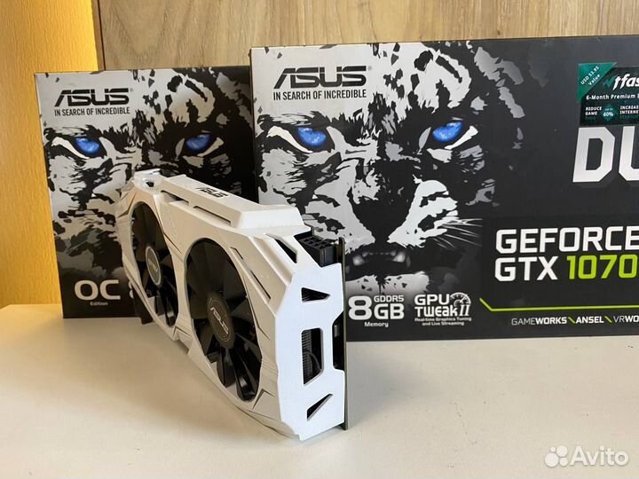 Видеокарта Asus GTX 1070 Dual 8GB Гарантия