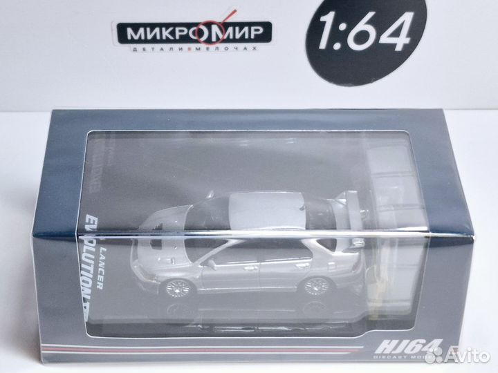 Модель Hobby Japan 1/64 Lancer Evo 7, Серебро