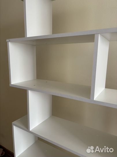 Стеллаж деревянный белый