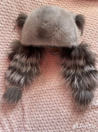 Шапка норковая детская