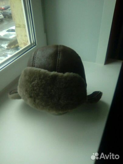 Шапка мужская, мех натур. Размер 58-59