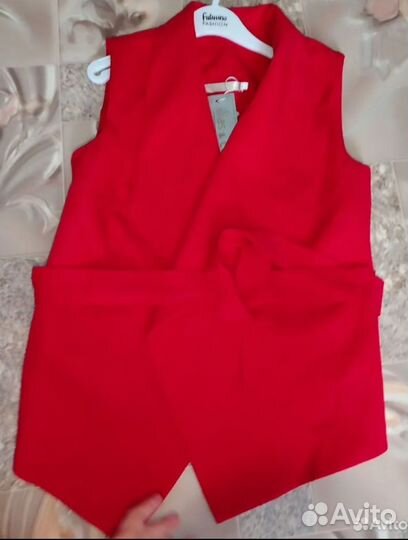 Комплект жилет с брюками, новый