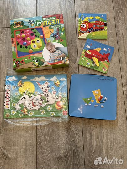 Набор игр пазлы и конструктор