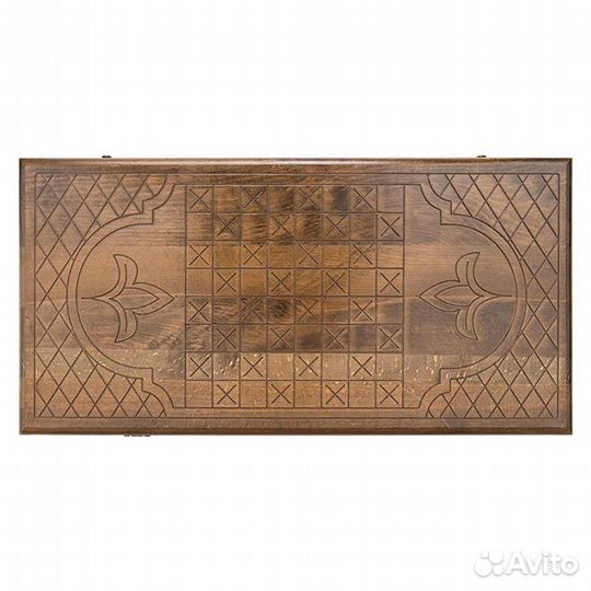 Нарды и шашки резные Герб России 62 х 64 см бук Армения 62696