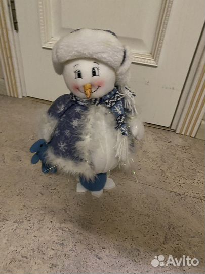 Новогодний снеговик (украшение)