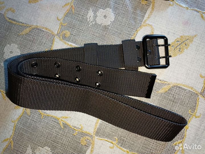 Тактический черный ремень