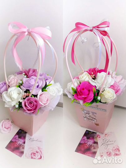 Цветы, розы и букеты из вспененного мыла