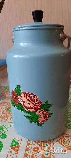 Бидон эмалированный новый СССР