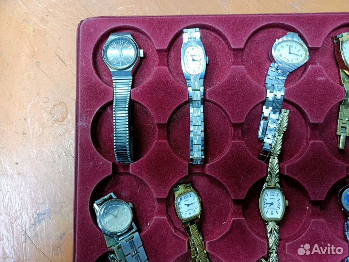 Женские наручные Часы Часики СССР 11шт Разные