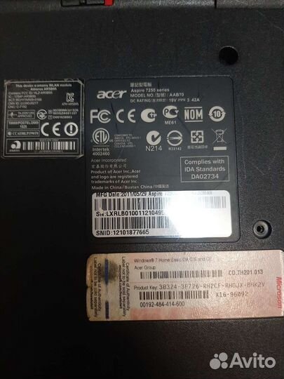 Acer aspire 7250