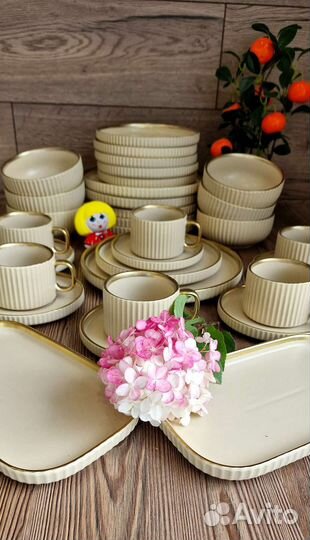 Набор столовой посуды на 6 персон керамика 32 пр