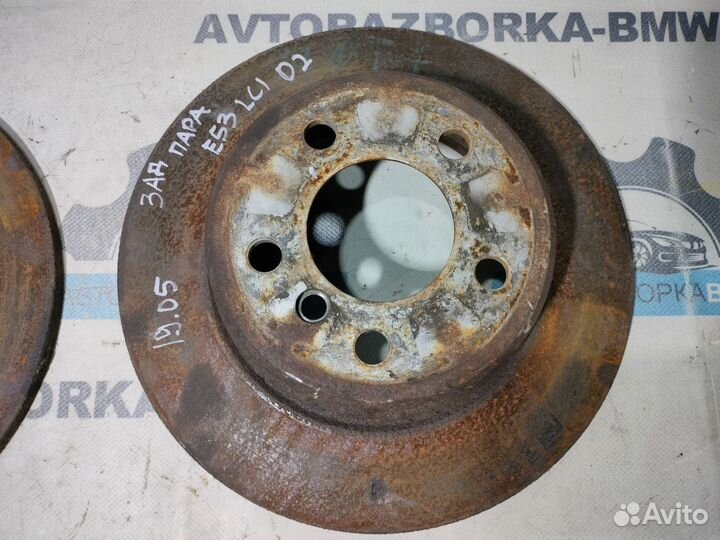Диски тормозные задние BMW X5 E53 LCI