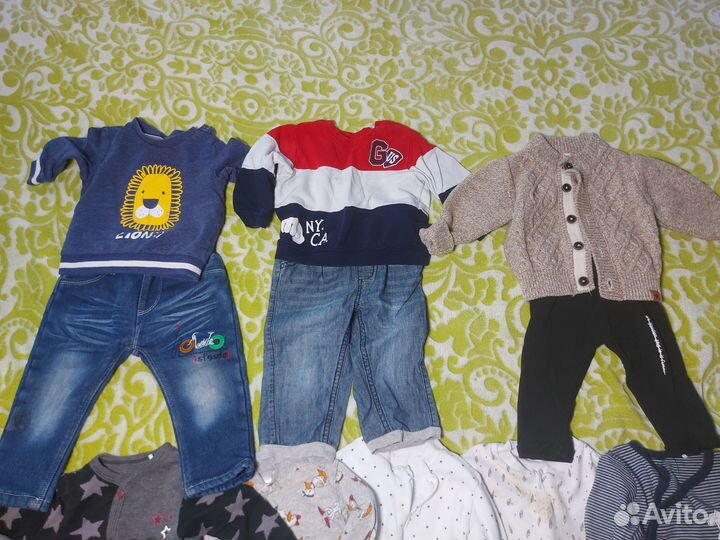 Детская одежда для мальчиков 74 80 пакетом