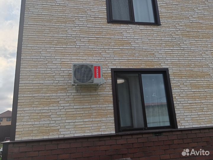 Установка кондиционера, закладка трассы