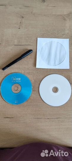 Компакт диски (болванки) белые/синие DVD-R/CD-R