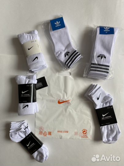 Носки Adidas, Nike