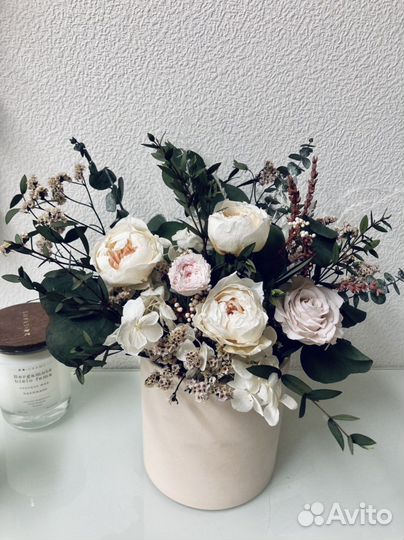 Композиция из стабилизированных цветов