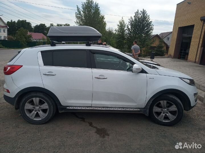 Бокс на крышу Kia Sportage4 220л серый