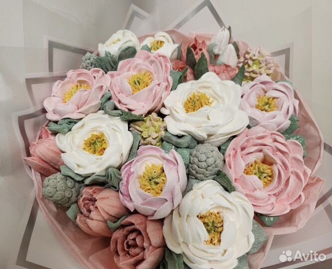 Сладкие букеты из зефира