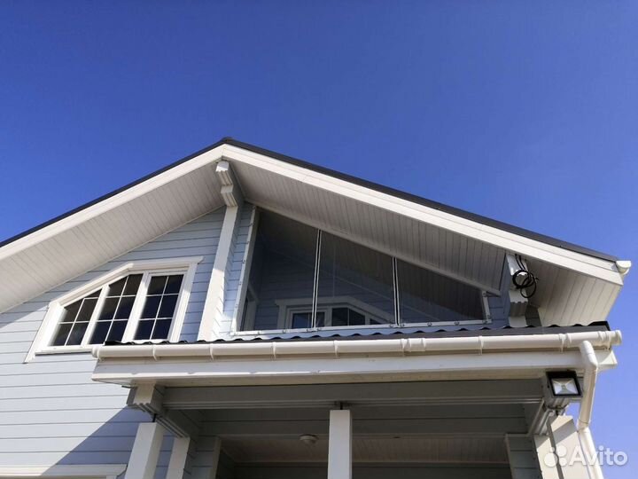 Мягкие (гибкие) окна на балкон (белый пвх)