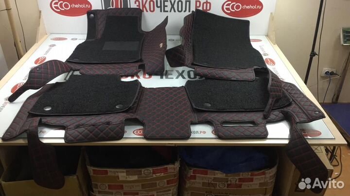 3D Коврики Toyota Салон Багажник из Экокожи