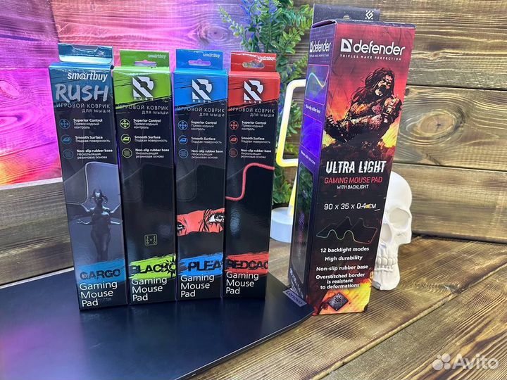 Коврики для мыши с RGB и без