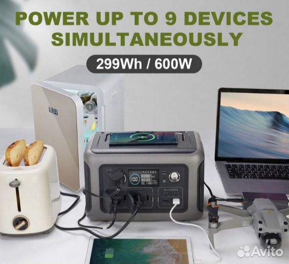 Мощный пауербанк allpowers 600