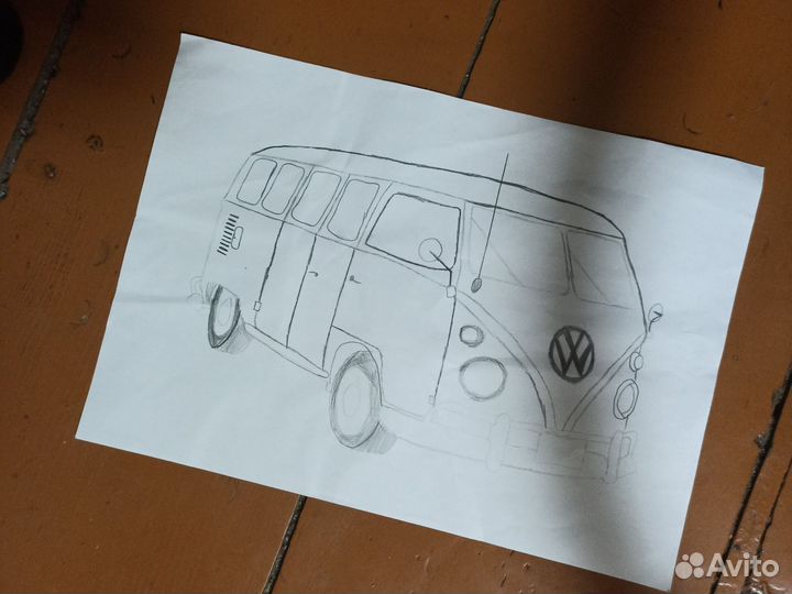 Volkswagen Type 2 рисунок