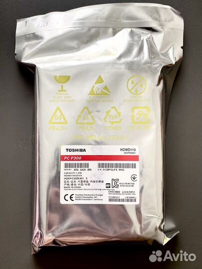 1 тб Жесткий диск Toshiba P300 hdwd110uzsva