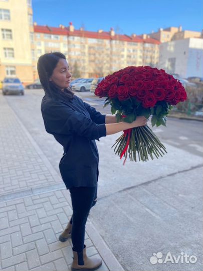 Цветы букеты с доставкой, premium роза Эквадор